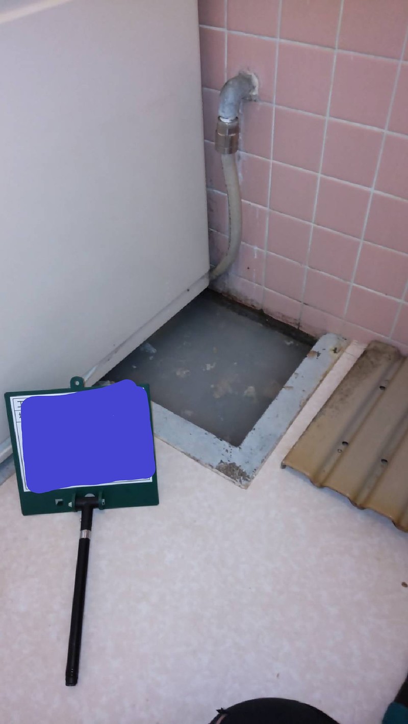 浴室排水詰まり発生